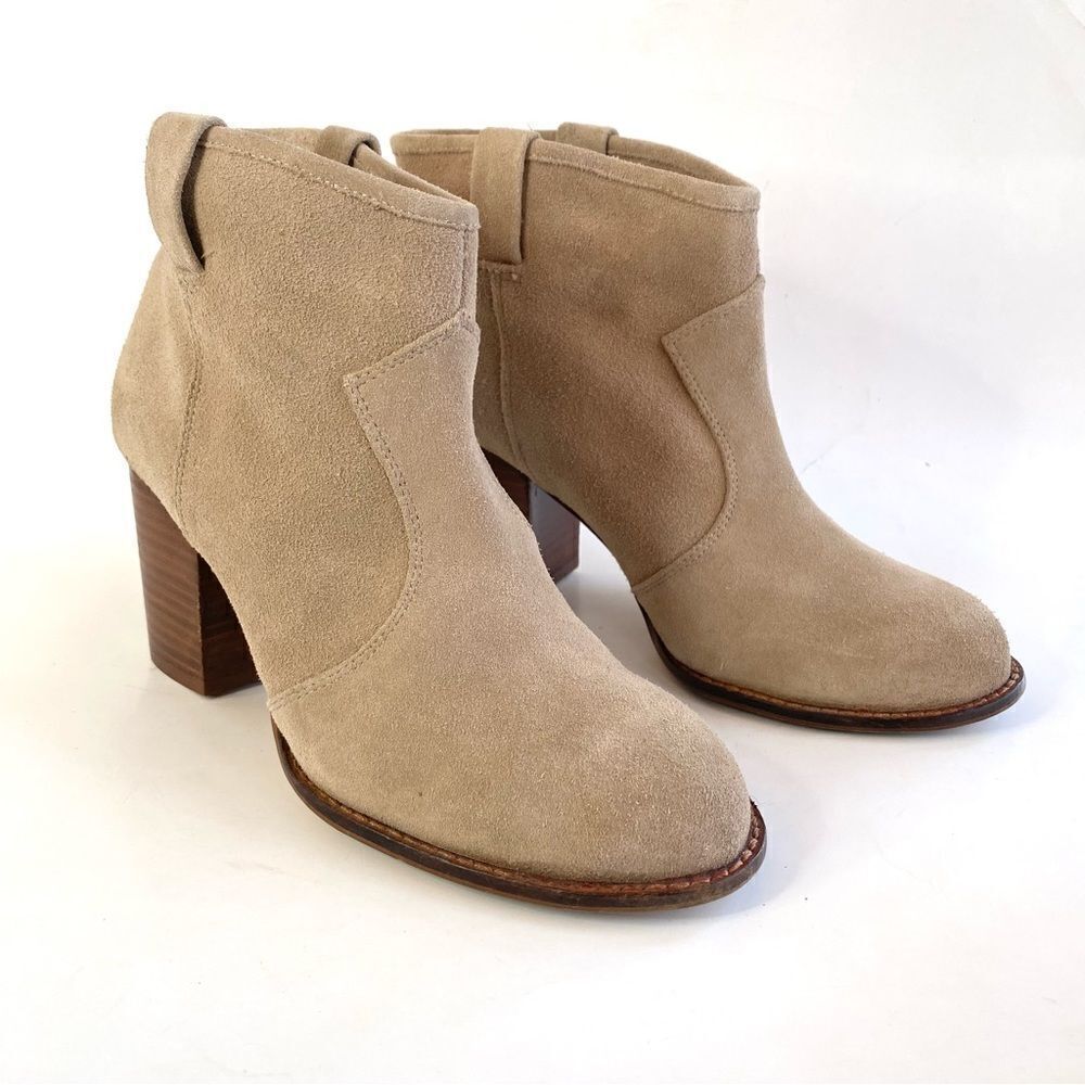 Splendid Lakota Pull On Ankle Boot Bootie Tan Nuts Suede 7.5
